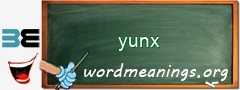 WordMeaning blackboard for yunx